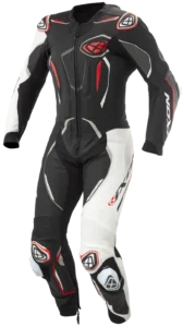 Ixon Demonio Racing Sort/hvit/rød Racingdress Ventilert Airbag-ready