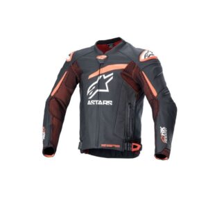 Alpinestars Skinnjakke GP Plus R v4 RK Svart/Rød Fluo