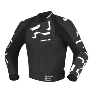 Richa Stradale Skinnjakke Svart/Hvit