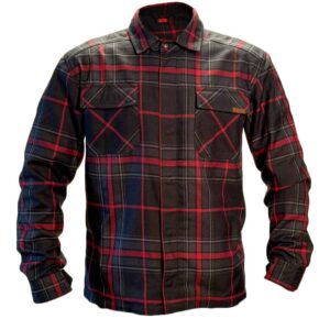 Bullfighter Axe Flanell Skjorte Grå/Rød