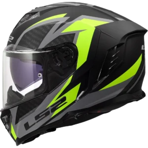 LS2 MC-Hjelm FF818 Storm III Dynamo Svart Hi-Vis Gul