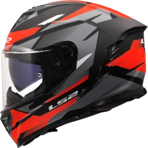 LS2 MC-Hjelm FF818 Storm III Komai Svart Rød