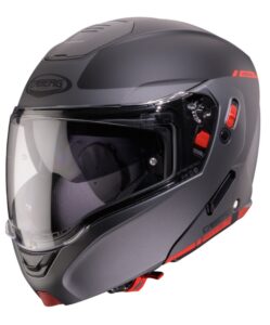 CABERG HORUS  X RAY MATT BLACK/GUN/RED FLUO