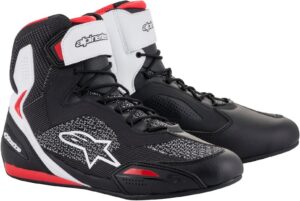 Alpinestars MC-Sko Faster 3 Rideknit Svart/Hvit/Rød