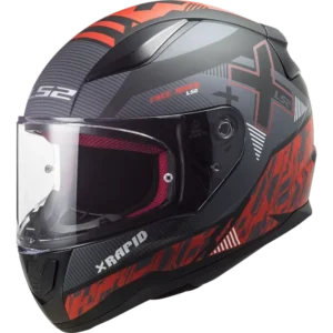 LS2 MC-Hjelm FF353 Rapid Xtreet Rød/Svart