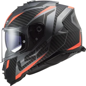 LS2 MC-Hjelm FF800 Storm II Racer Svart/Oransje