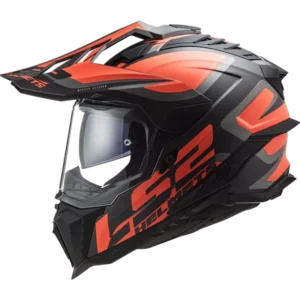 LS2 Endurohjelm MX701 Explorer Alter Matt Svart/Oransje