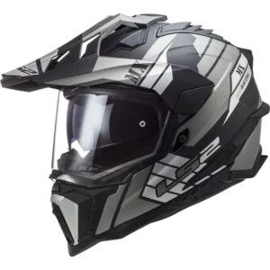 LS2 Endurohjelm MX701 Explorer Atlantis Matt Titanium