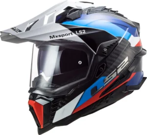 LS2 Endurohjelm MX701 Explorer Carbon Frontier Svart/Blå