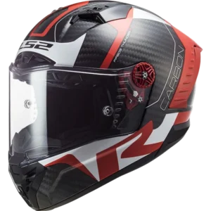 LS2 MC-Hjelm FF805 Thunder Racing Rød/Hvit