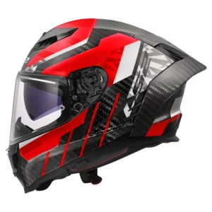 LS2 MC-Hjelm FF807 Dragon Trax Svart/Rød