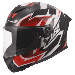 LS2 MC-Hjelm FF820 Rapid III Xtrem Hvit Svart Rød