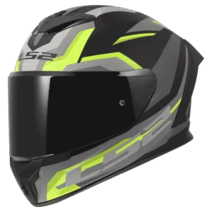 LS2 MC-Hjelm FF820 Rapid III Hyper Svart H-Vis Gul
