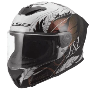LS2 MC-Hjelm FF820 Rapid III Boho Hvit Svart Rosa