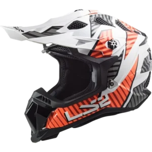 LS2 Crosshjelm MX700 Subverter Gloss hvit / Oransje
