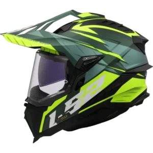 LS2 Endurohjelm MX701  Explorer Spire Grønn/Gul