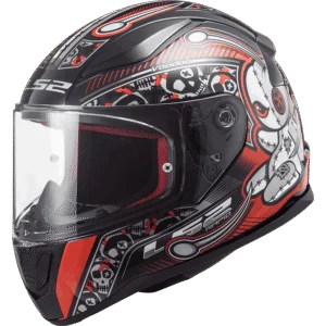 LS2 MC-Hjelm FF353 Rapid Mini Vodoo Rød/Svart