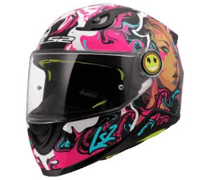 LS2 Barnehjelm FF812 Kid Cyberg Matt Lilla/Cyan