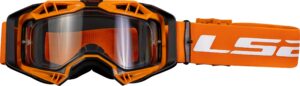 LS2 Aura Crossbriller Hi-Vis Oransje Ramme/ Klart Glass