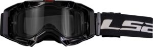 LS2 Aura Crossbriller Svart Ramme/ Klart Glass