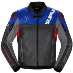 SPIDI DP-PROGRESSIVE SKINNJAKKE BLACK RED BLUE