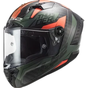 LS2 MC-Helhjelm FF805 Thunder Chase Grønn/Oransje