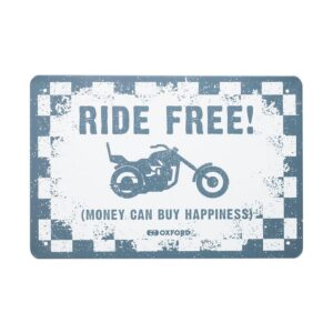 Oxford Metallskilt RIDE FREE